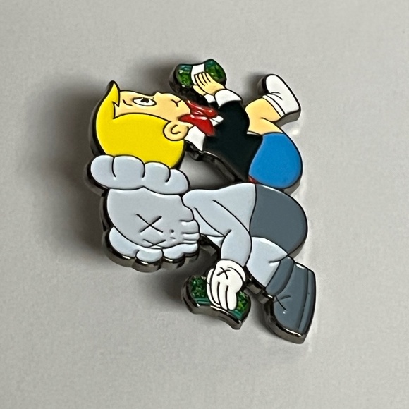 KAWS x Richie Rich Money Hat Pin Streetwear Hats Bag Fitted New Era Glitter - Picture 4 of 7